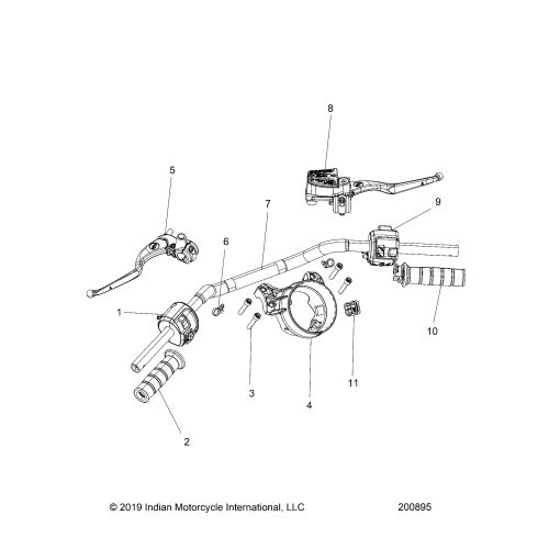 STEERING, HANDLEBAR ASSEMBLY