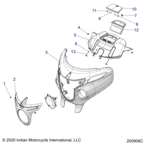 BODY, FAIRING ASM 1