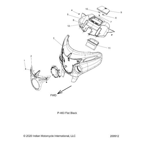 BODY, FAIRING ASM 1