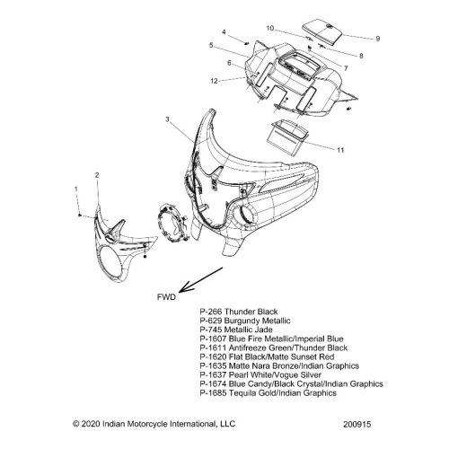 BODY, FAIRING ASM 1