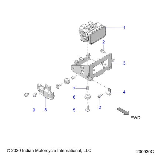 BRAKES, ABS MODULE ASM.