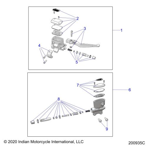 BRAKES, MASTER CYL., FRONT AND REAR