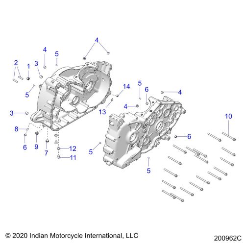 ENGINE, CRANKCASE