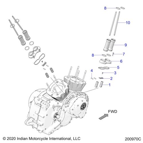 ENGINE, PUSHROD ASM.