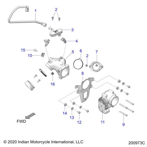 FUEL SYSTEM, FUEL RAIL / THROTTLE BODY