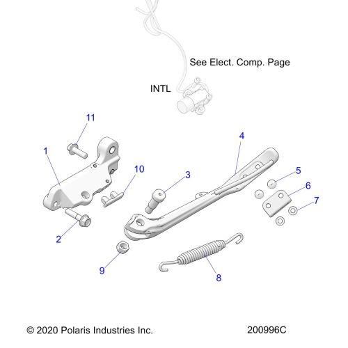CHASSIS, SIDE STAND