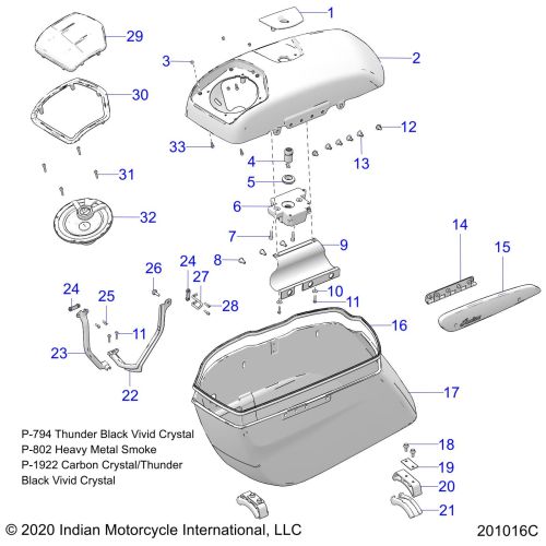 BODY, SADDLEBAG ASM.