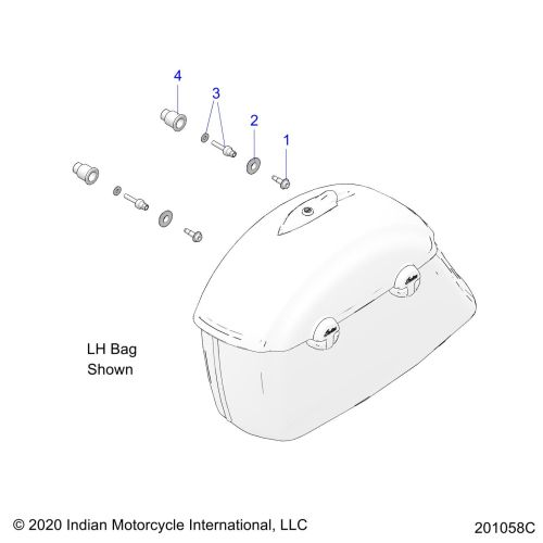 BODY, SADDLEBAG MOUNTING