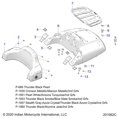 BODY, TRUNK LID AND BACKREST ASM.