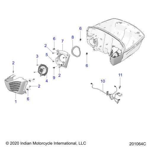 BODY, TRUNK, AUDIO SYSTEM