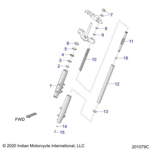 SUSPENSION, FRONT FORKS