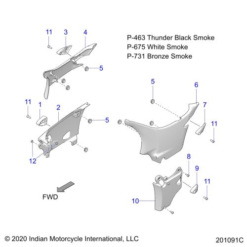 BODY, SIDE COVERS