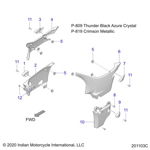 BODY, SIDE COVERS