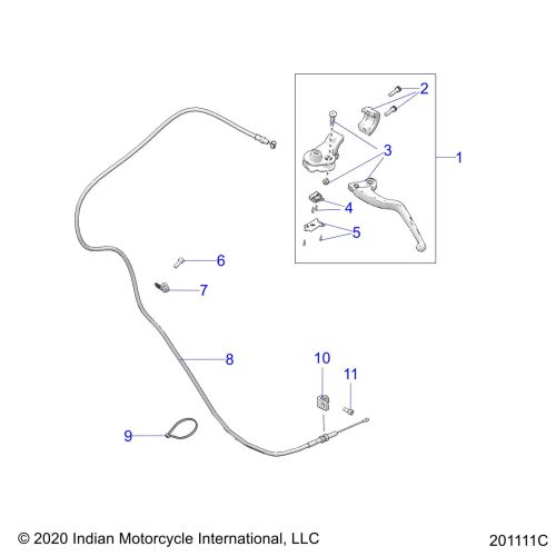 CONTROLS, CLUTCH LEVER AND CABLE