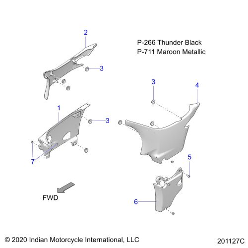 BODY, SIDE COVERS