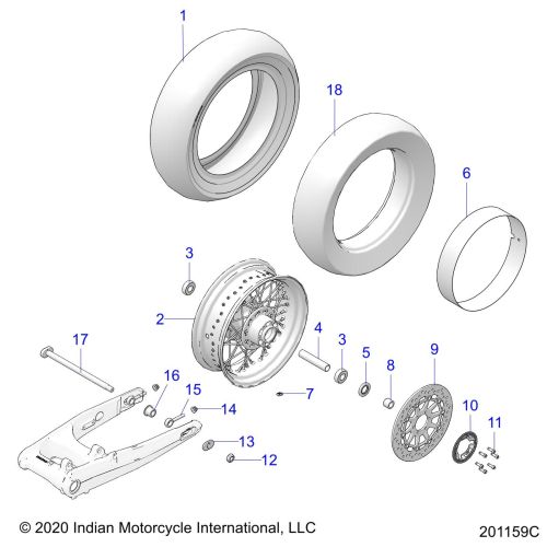 WHEEL, REAR