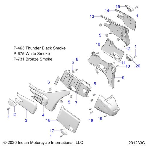 BODY, SIDE / REAR COVERS
