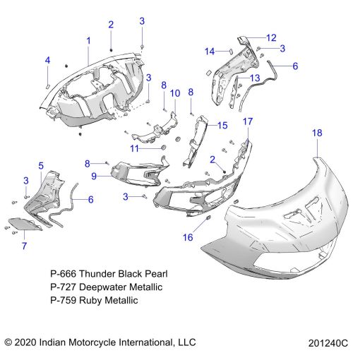 BODY, FAIRING ASM 1