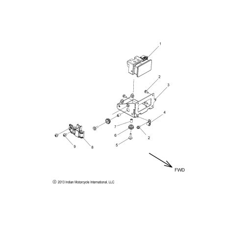 BRAKES, ABS MODULE ASM.