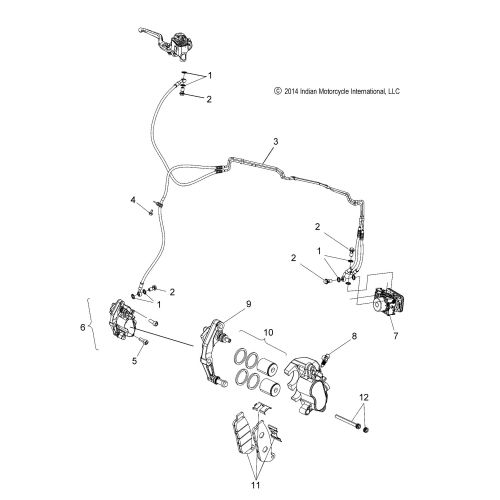 BRAKES, FRONT ASM., ABS (INTL MODELS ONLY)