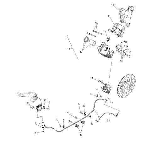 BRAKES, REAR ASM.