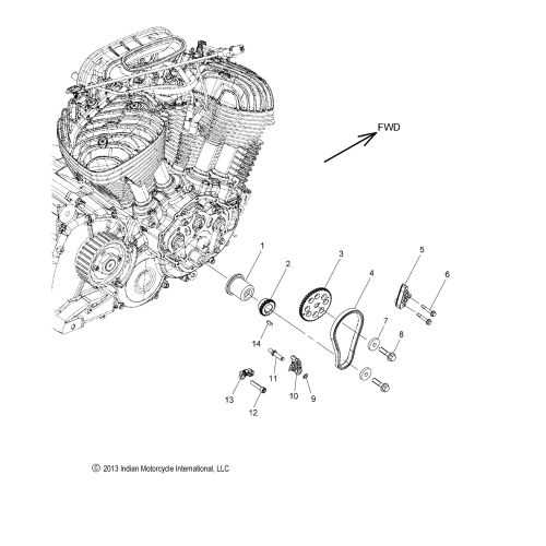 ENGINE, CAM CHAIN AND SPROCKETS