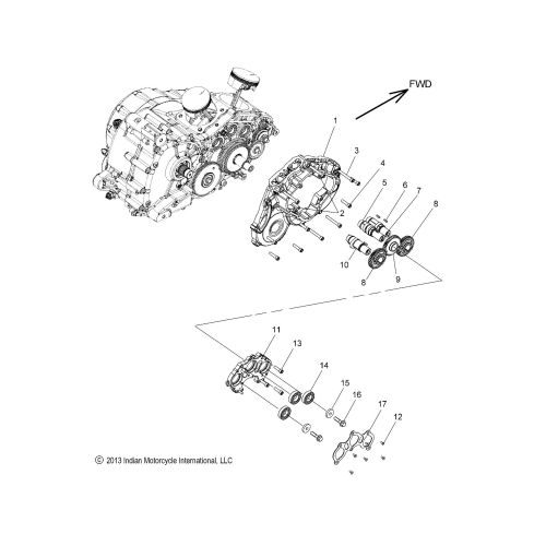 ENGINE, CAM SHAFTS AND GEARS