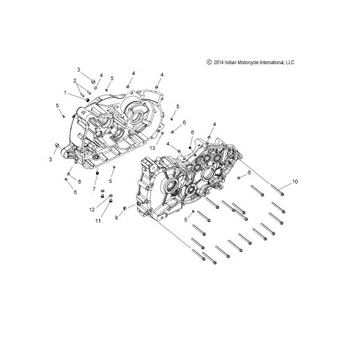 ENGINE, CRANKCASE