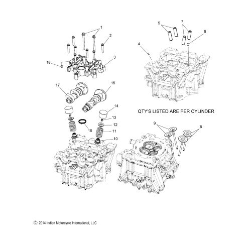 ENGINE, CYLINDER HEAD ASM.