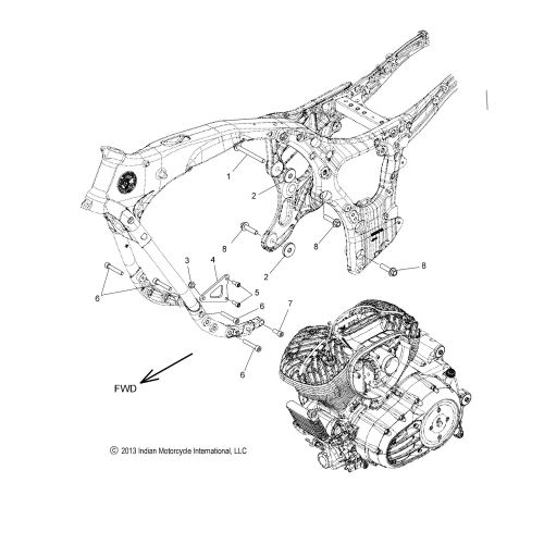 ENGINE, ENGINE MOUNTING
