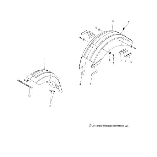 BODY, FENDER, FRONT / REAR