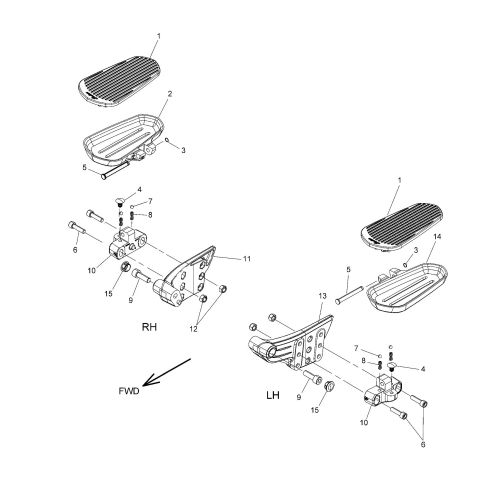 CHASSIS, FLOORBOARD, PASSENGER