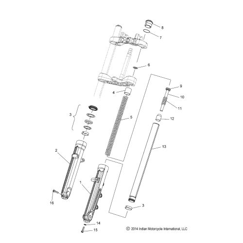 SUSPENSION, FRONT FORKS
