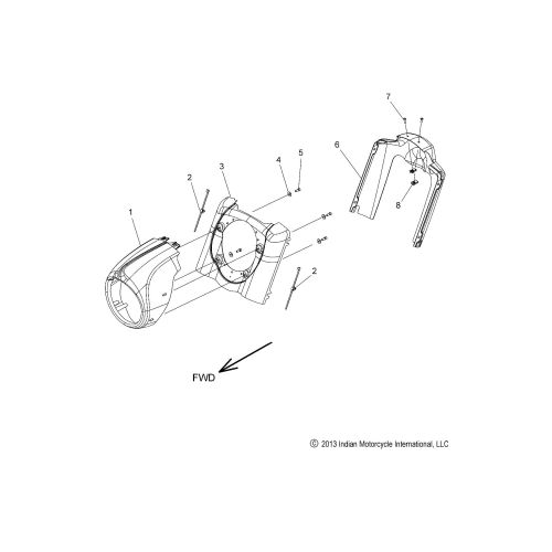 BODY, HEADLIGHT HOUSING