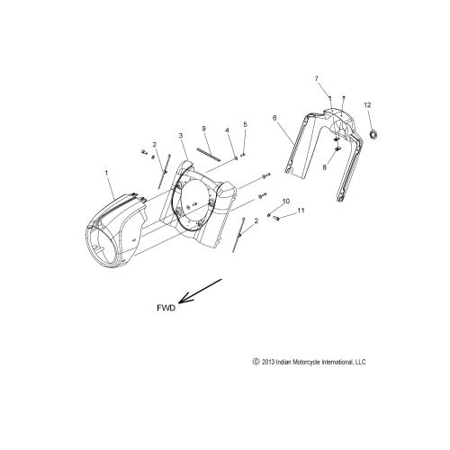 BODY, HEADLIGHT HOUSING
