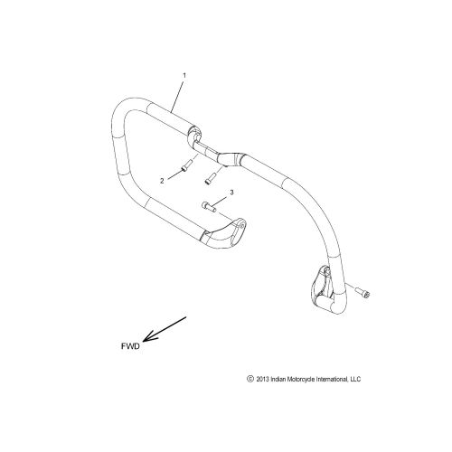 CHASSIS, HIGHWAY BAR, TUBE