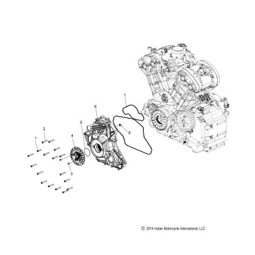 ENGINE, COVER ASM., STATOR