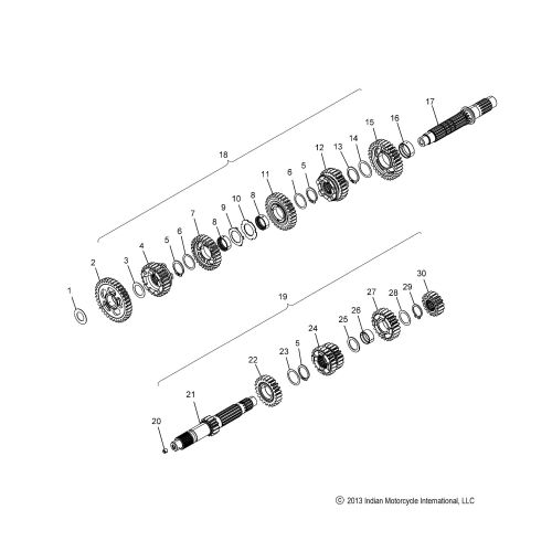 DRIVE TRAIN, INPUT / OUTPUT SHAFT ASM.