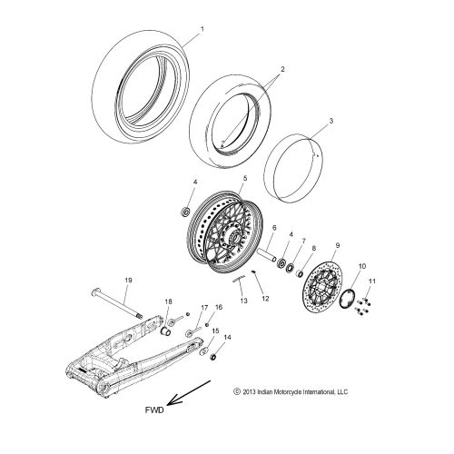 WHEEL, REAR