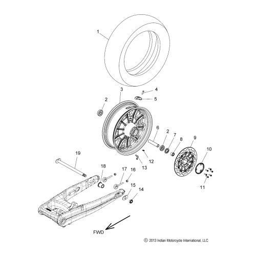 WHEEL, REAR