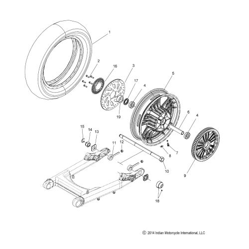 WHEEL, REAR