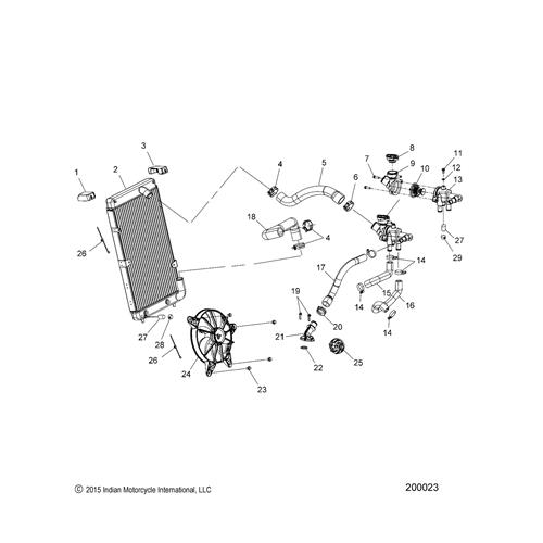 MOUNT, RADIATOR, UPPER, LH