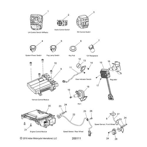 BUTTON-SWITCH, TURN SIGNAL