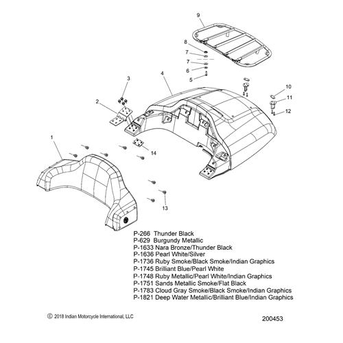 ASM., BACKREST, UPPER, TRUNK, BLK