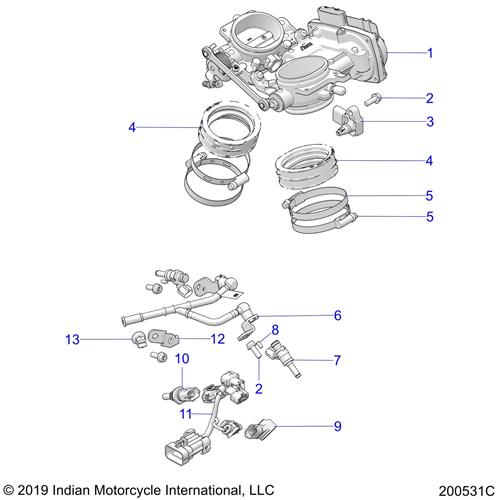 THROTTLE,DUAL BORE,52MM,ETC