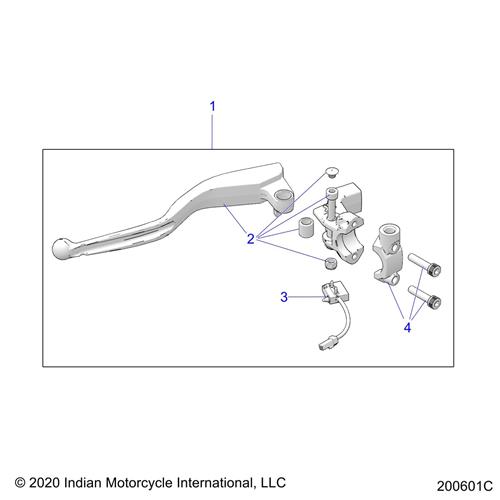 ASM., CLUTCH,BRKT,LEVER,BLK [INCL. ALL]