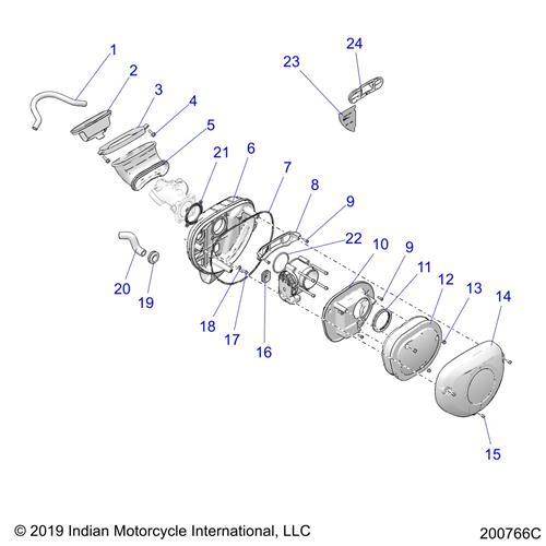 HOSE, BREATHER LINK