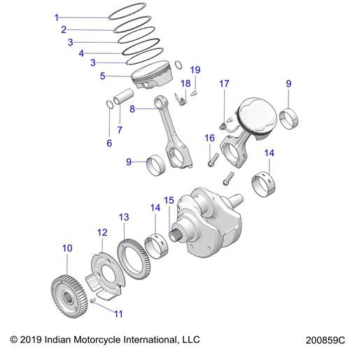K, RINGS, PISTON [INCL. 1-4,6]