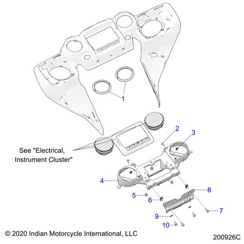 BEZEL-SPEEDO/TACH,IMBLK