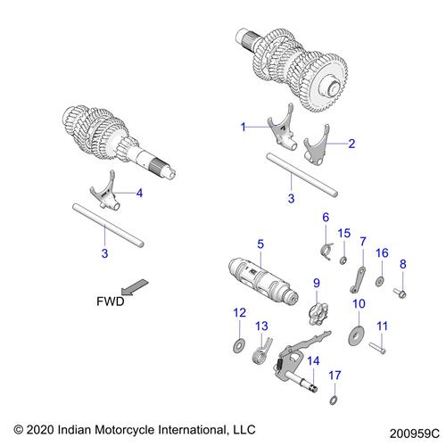 FORK, SHIFT, 2ND/4TH
